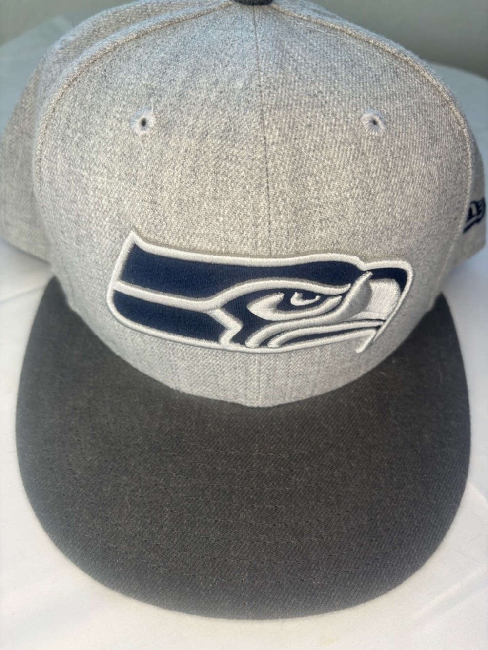 NFL Seattle Seahawks Heather Gray and Charcoal Snapback Cap